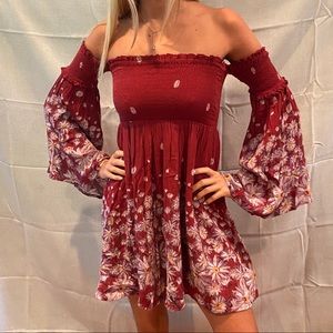 Urban Outfitters Flower Sleeve Dress